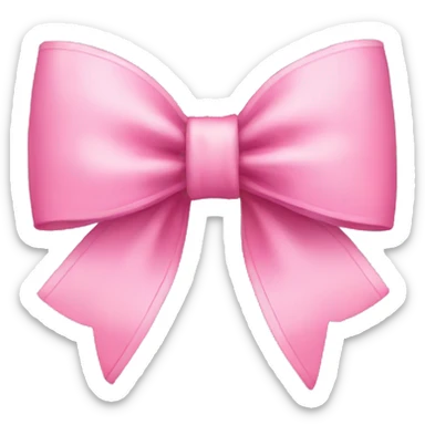 Pretty pink bow sticker