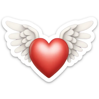 heart with wings sticker