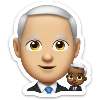 benjamin netanyahu with a baby sticker