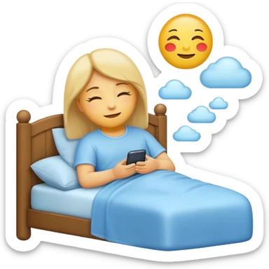 generate a Relaxation before bedtime emoji sticker