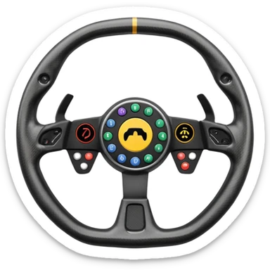 F1 steering wheel sticker