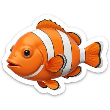 make an emoji about a clown fish sticker