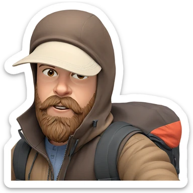 boy with brown hair outdoors sticker