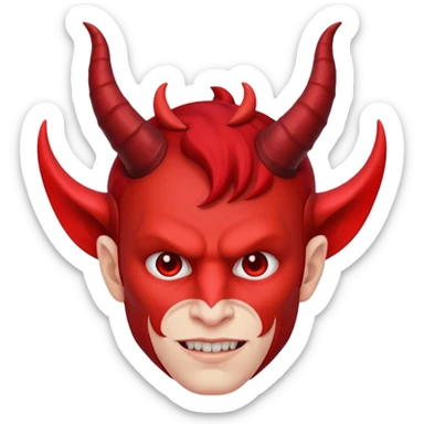 Ange diabolique homme sticker