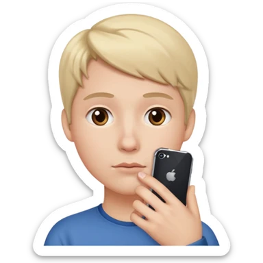 horizontal iphone under the chin sticker