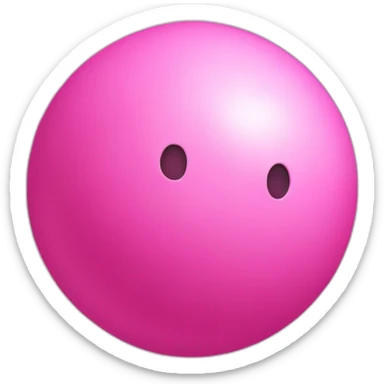 Pink ball sticker