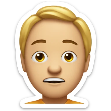 Confused emoji with loading screen  sticker