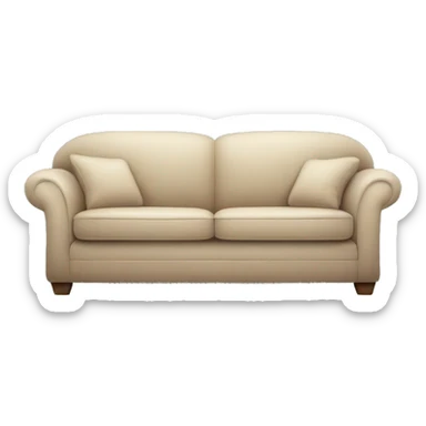 comfortable big cozy sofa sticker