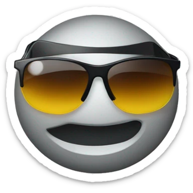 Nike logo with sunglasses sticker