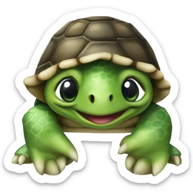 turtle wearing charli xcx merch sticker