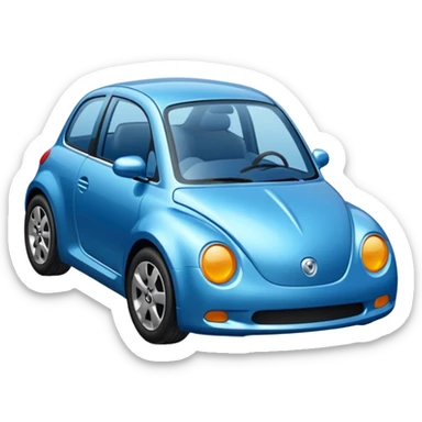 coche bleue certif sticker