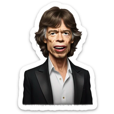 Mick jagger sticker