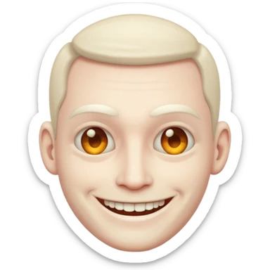 smile creepy man sticker