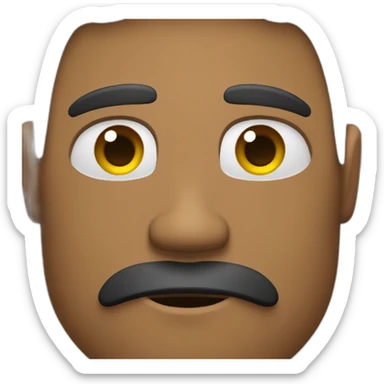 Persona masculina sin bigote, con perilla, de raza negra con rastas y muy musculada sticker