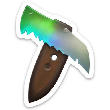 northern lights knife sticker
