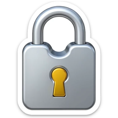 open padlock sticker
