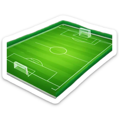 soccer field with triangle riler sticker