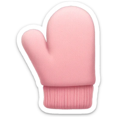 soft pink mittens sticker