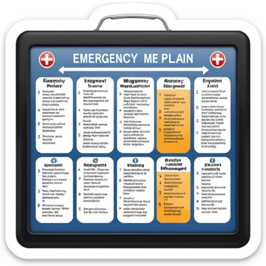 emergency management plan sticker