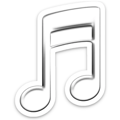 Music symbols sticker