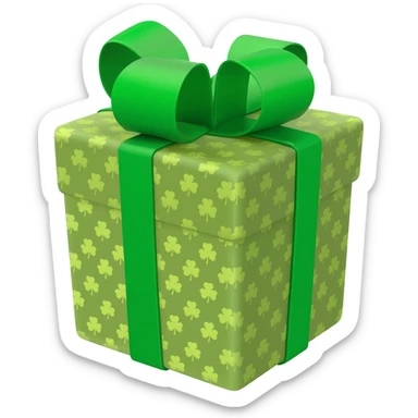 clover present sticker