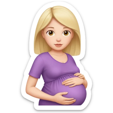 pregnant woman sticker