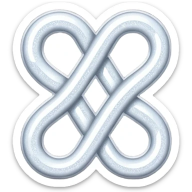 Glitter White Infinite sticker