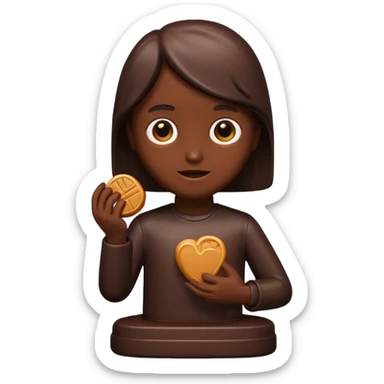 chocolate statue sticker