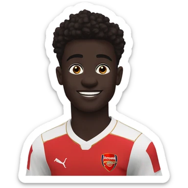 Bukayo saka on arsenal sticker