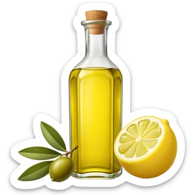 olive oil and lemon sticker