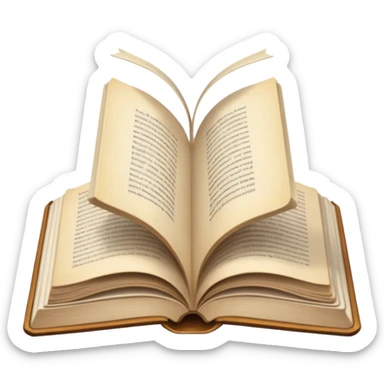 libro aperto no facce di lato sticker