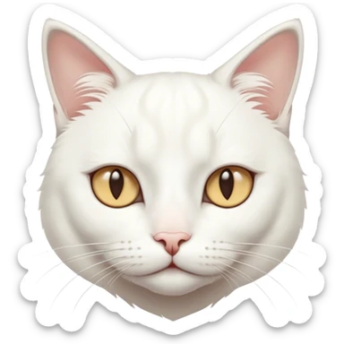  White cat therian PjmaD  sticker