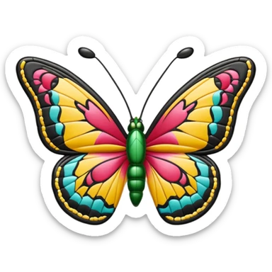 Gucci butterfly sticker