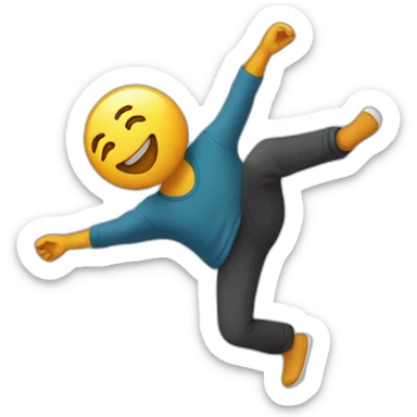 the letter W do backflip sticker