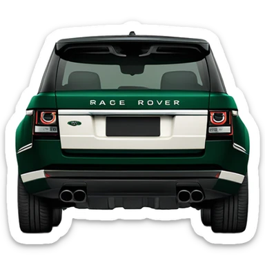 Range Rover British racing green  sticker