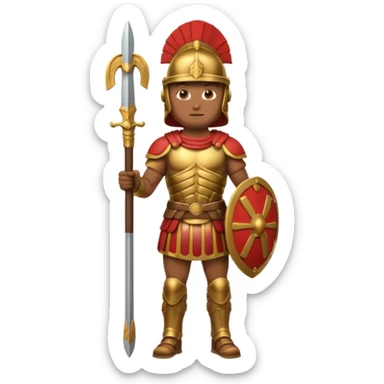 emoji de soldado romano alto y fuerte cuerpo entero sticker