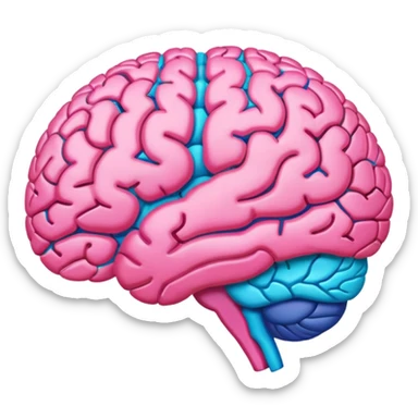 Cérebro colorido sticker