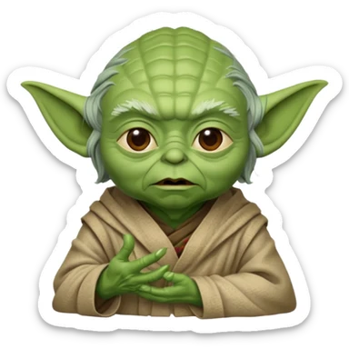 Yoda speaking sticker