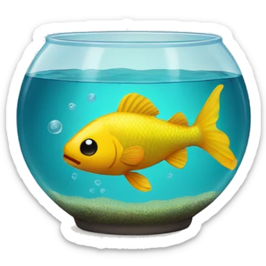 Fish bowl sticker