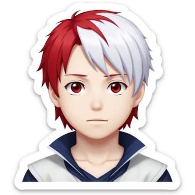 Todoroki anime character  sticker