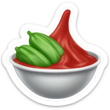 bote de plastico con salsas roja sticker