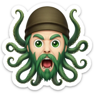 davy jones screaming sticker