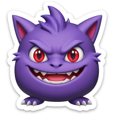 gengar chibi style sticker