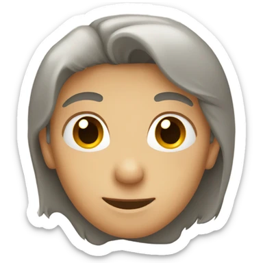 light grayish brown heart sticker