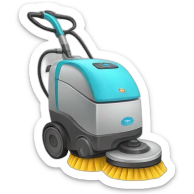 cleaning machine sticker