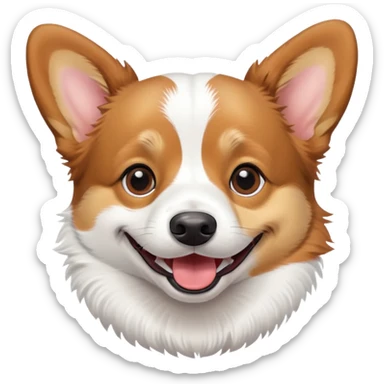 Jack Russel mixed corgi emoji sticker