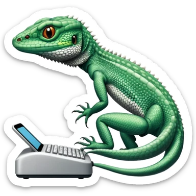 LIZARD in black and white. looks like the one on the Hands on Machine learning with scikit learn&tensorflow book sticker