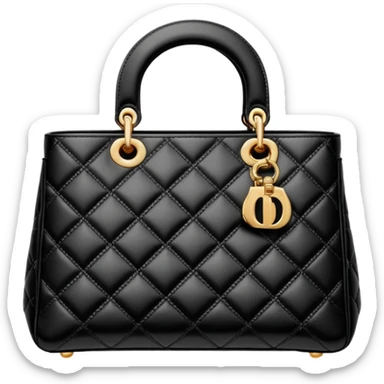 black dior bag sticker