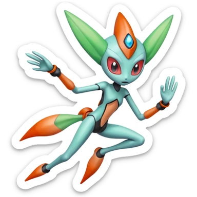 Meloetta-Deoxys-Celebi-Pokémon-Fakémon-fusion-hybrid-creature sticker