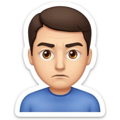 Annoyed guy eye twitch  sticker